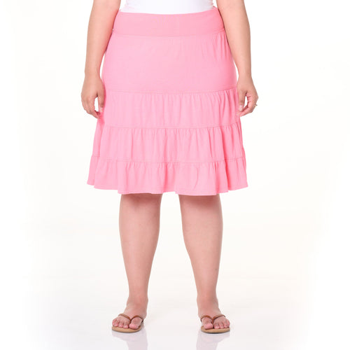 Jersey Tiered Skirt | Plus Size | Clearance